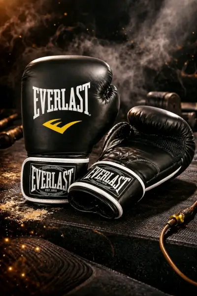 Guantes de Boxeo Everlast Negros 14oz - miniatura 2