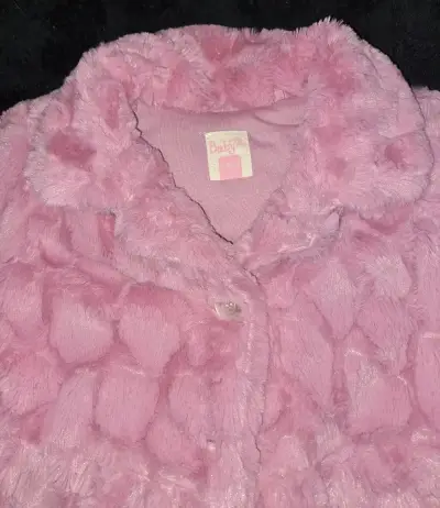 Abrigo de peluche rosado - miniatura 2