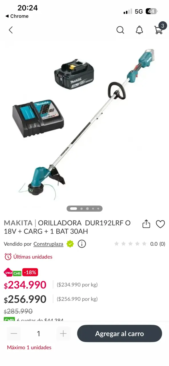Orilladora Makita DUR192L 18V / SIN BATERÍA - 3