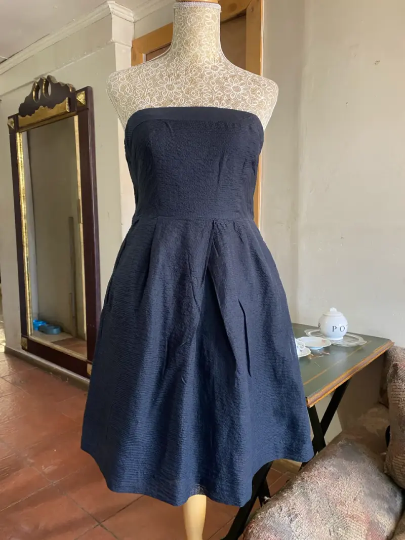 Vestido strapless negro strapless - 1