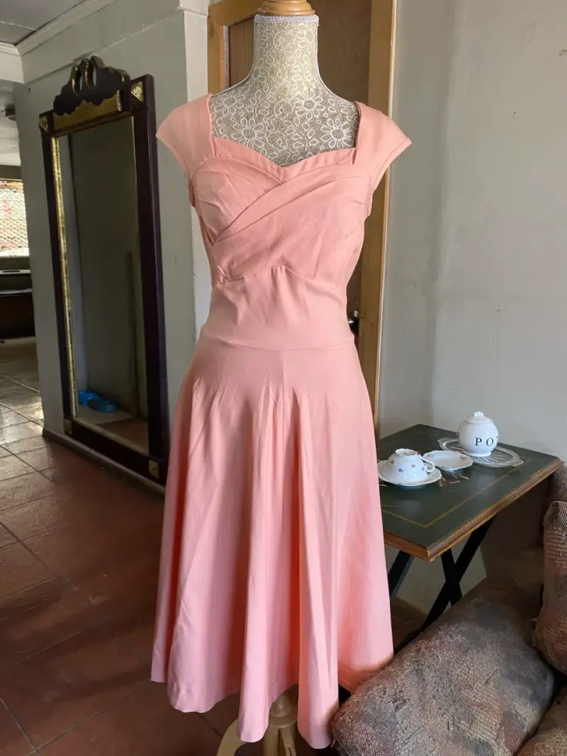 Vestido para mujer Muxxn color damasco - 1