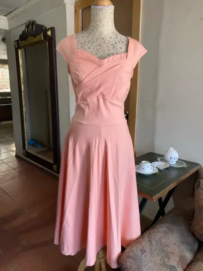 Vestido  para mujer Muxxn color damasco - miniatura 1
