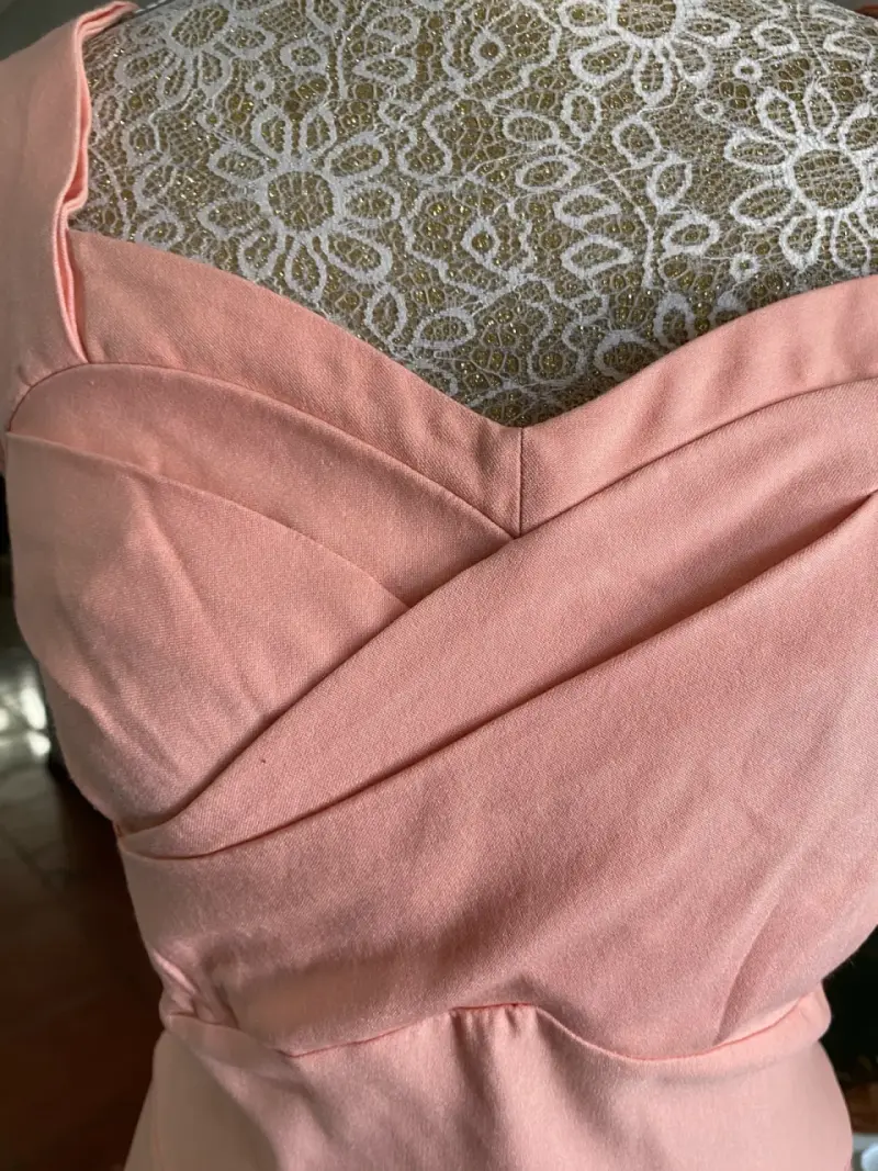 Vestido para mujer Muxxn color damasco - 4