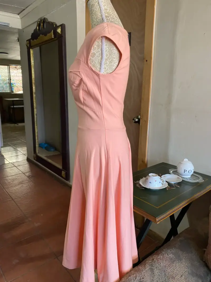 Vestido para mujer Muxxn color damasco - 5