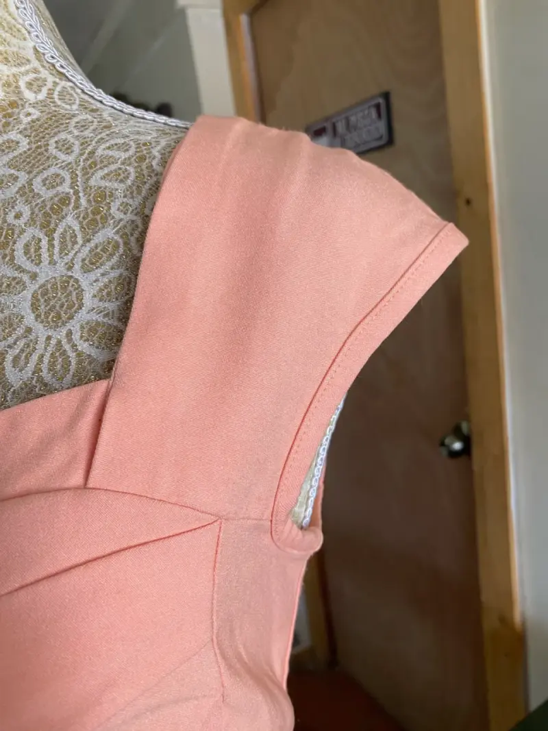 Vestido para mujer Muxxn color damasco - 6