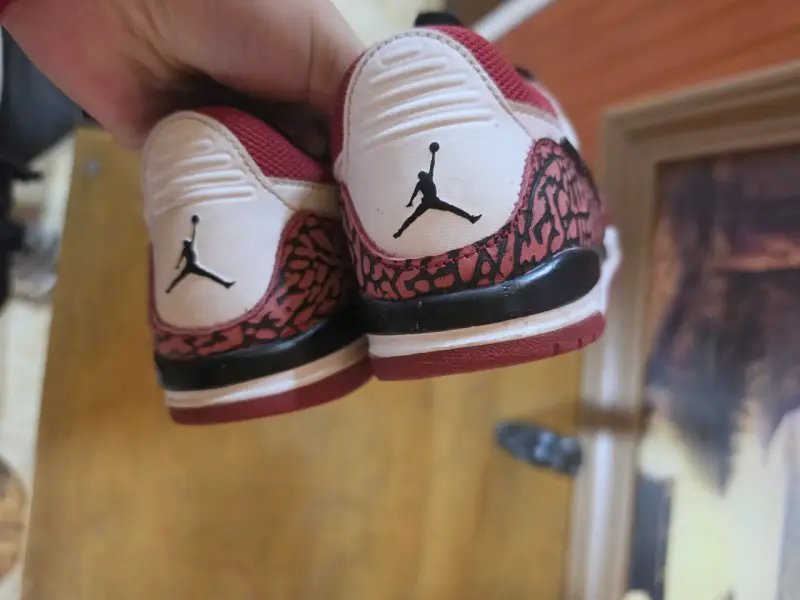 Zapatillas Nike Air Jordan para niños, rojo y blanco - 3
