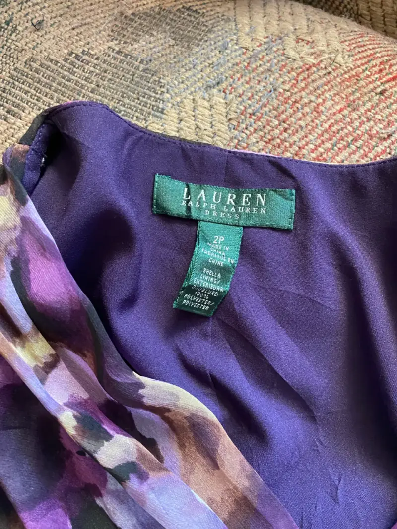 Vestido estampado floral morado - 3