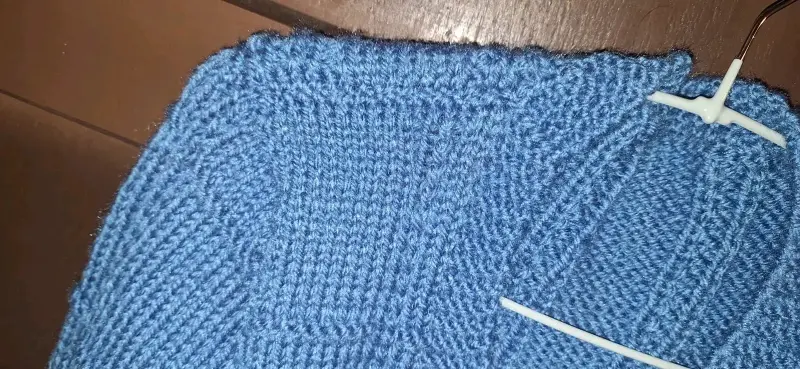 Suéter tejido Alpaca pura azul para hombre MÁRF - 2