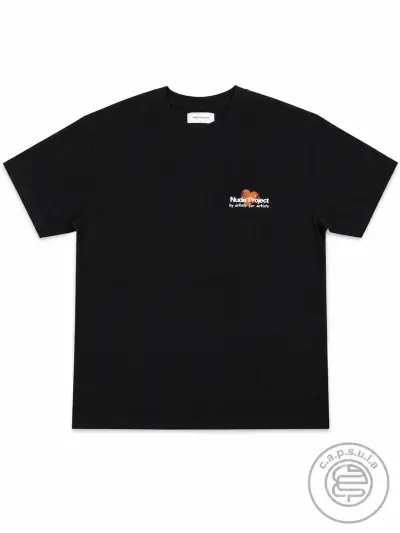 Polera Negra Nude Project con Diseño de Corazones - miniatura 1