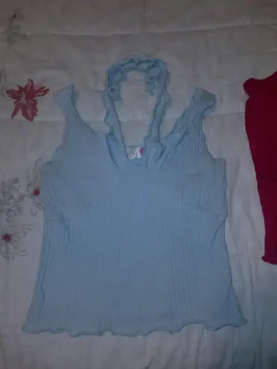 Chaleco rosado de lanilla con cuello alto - miniatura 6