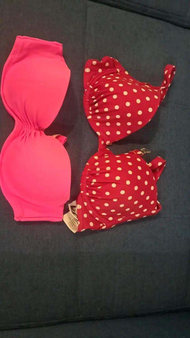 Bikini rosa con flecos para mujer - 4