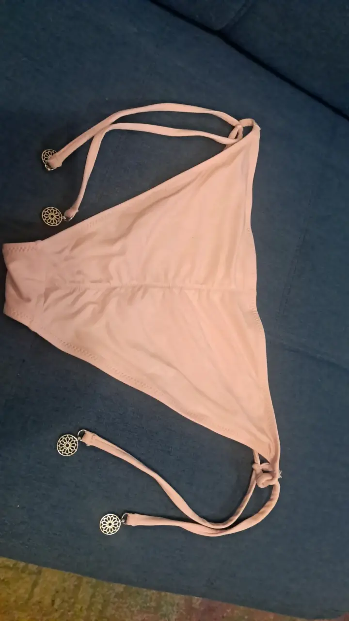 Bikini rosa con flecos para mujer - 2