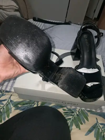 Sandalias de tacón alto negras Alquimia - miniatura 4