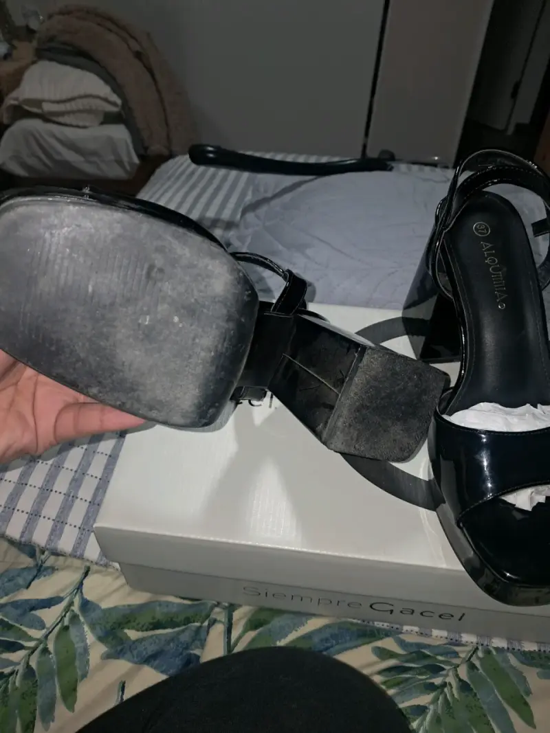 Sandalias de tacón alto negras Alquimia - 6