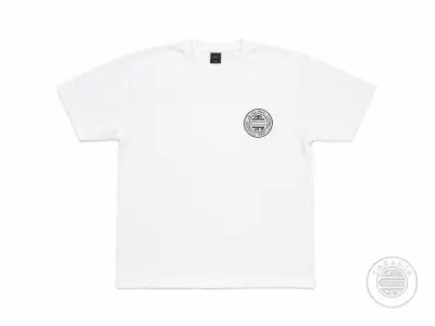 Polera blanca con logo HUF estampado - miniatura 1