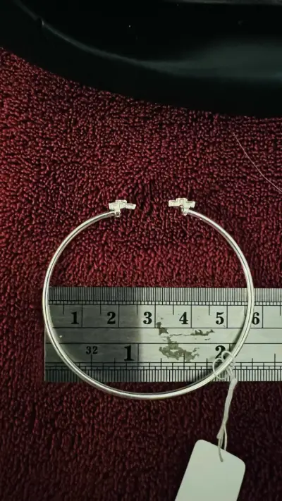 Esclaba de Plata 925, con dos Estrellas y circon. - miniatura 1