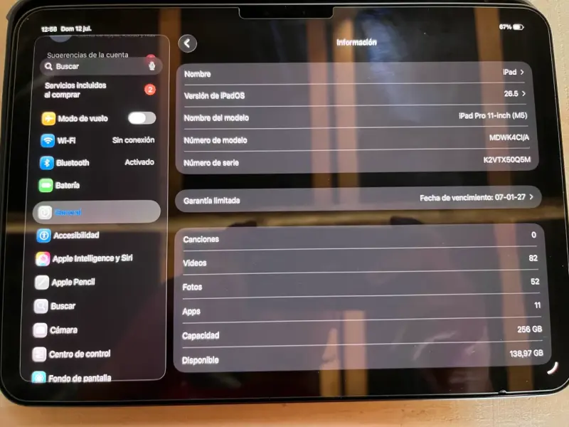 Ipad pro m5 11 pulgadas 256gb - 3
