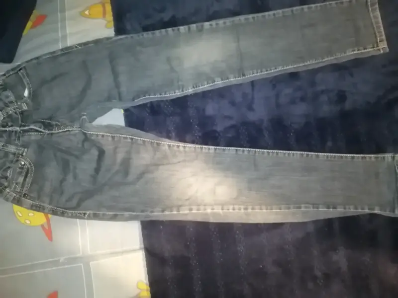 Buzo completo azul jeans y pantalones canguro - 5