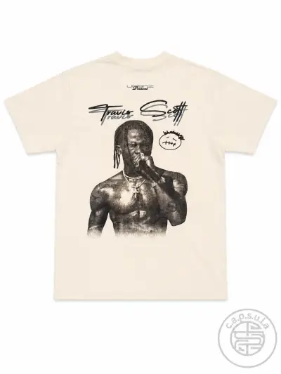 Polera Cactus Jack Travis Scott Beige - miniatura 3