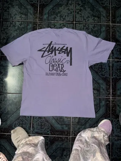 Polera Stussy Classic Gear morada - miniatura 2