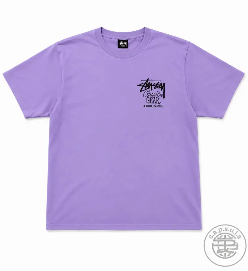 Polera Stussy Classic Gear morada - 4