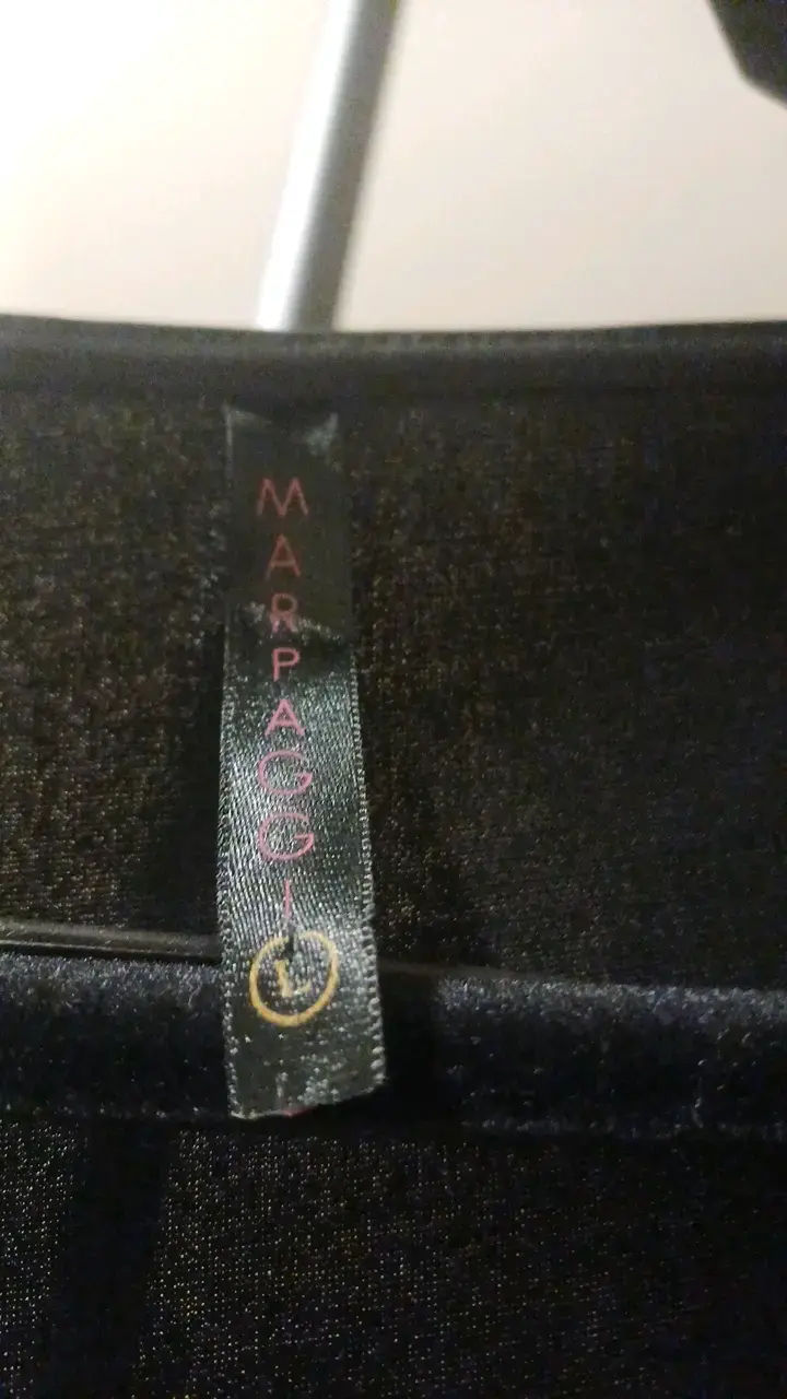 Blusa negra con detalles azules para mujer - 3