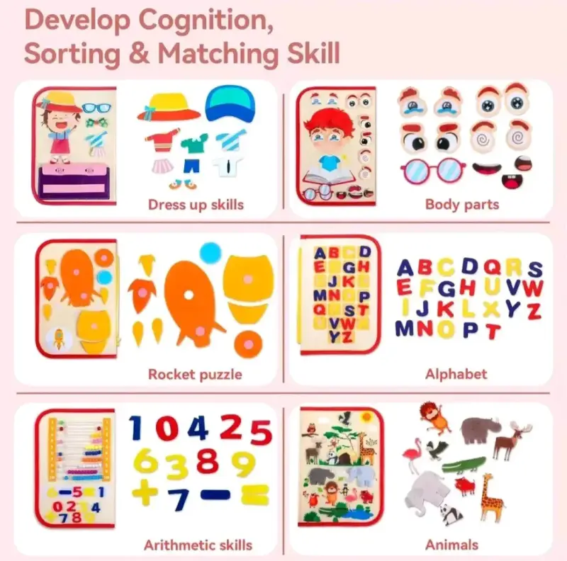 Maletín educativo infantil con actividades didácticas - 3