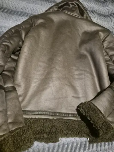 Chaqueta de cuero sintético con forro Zara - miniatura 3