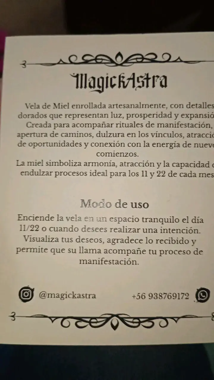 Vela de miel artesanal MagickAstra - 4