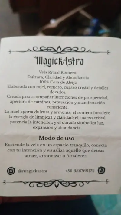 Vela ritual de romero abundancia - miniatura 2
