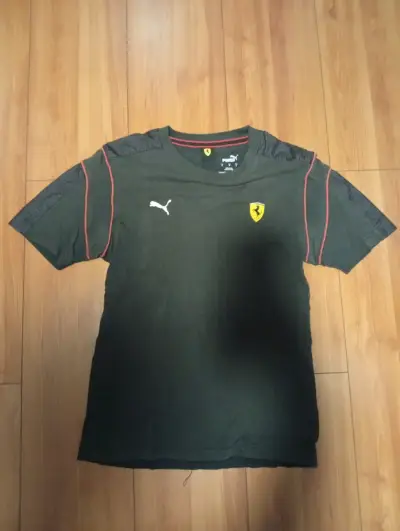 Polera Puma Ferrari negra con detalles rojos - miniatura 1