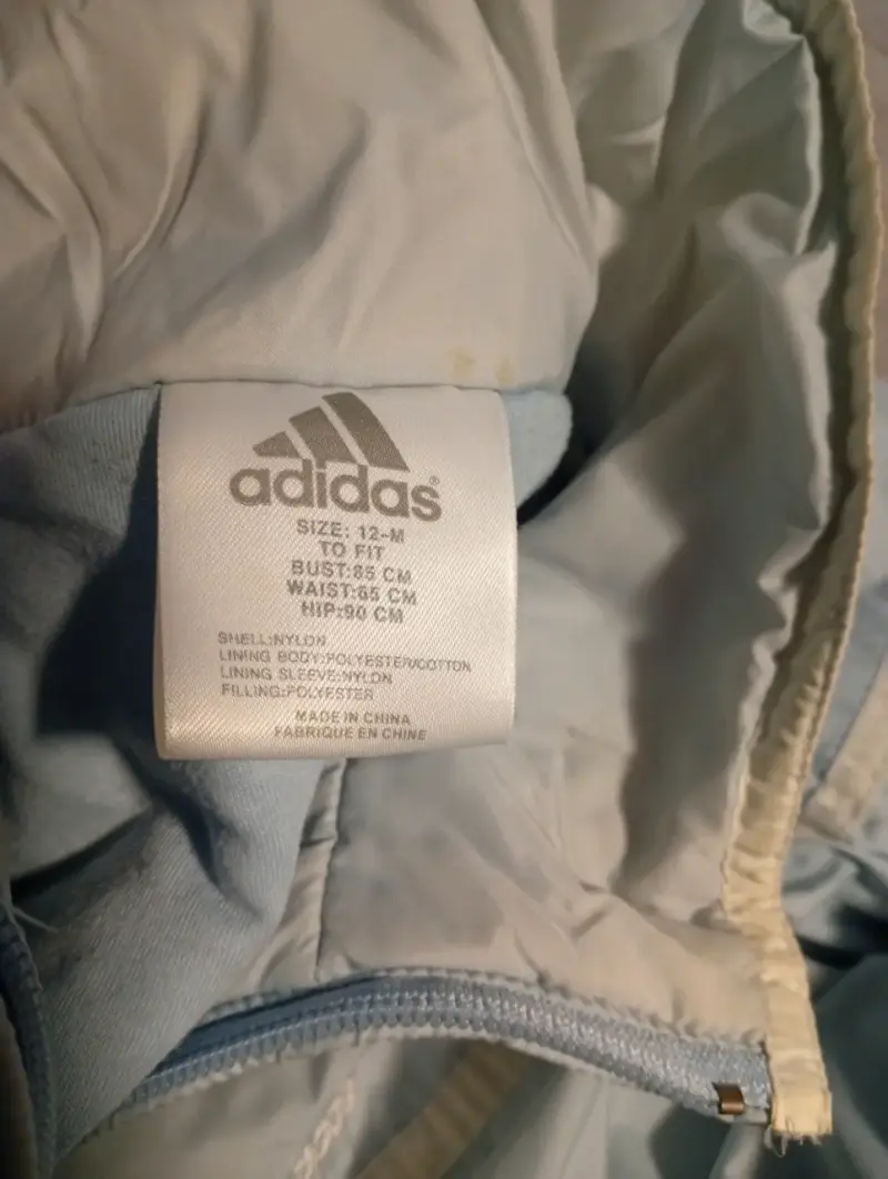 Chaqueta deportiva azul claro Adidas para mujer - 3
