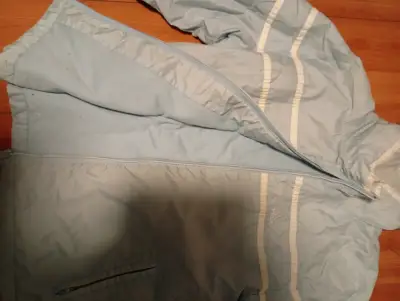 Chaqueta deportiva azul claro Adidas para mujer - miniatura 4