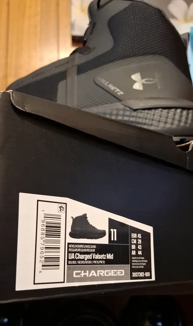 Botas tácticas Under Armour Charged Valsetz Mid negras - 3