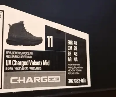 Botas tácticas Under Armour Charged Valsetz Mid negras - miniatura 4