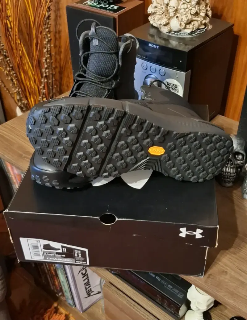 Botas tácticas Under Armour Charged Valsetz Mid negras - 5