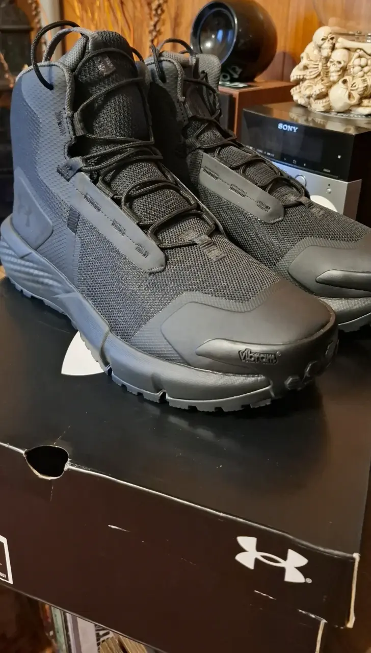 Botas tácticas Under Armour Charged Valsetz Mid negras - 6