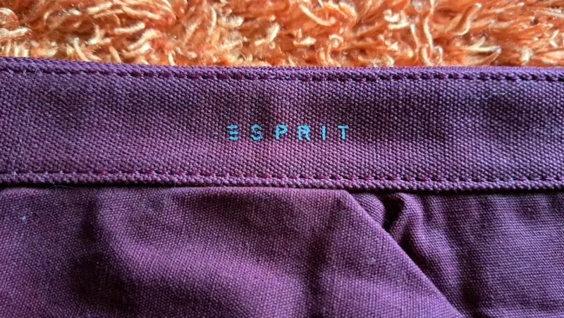 Bolso de mano morado Esprit con volantes - 2