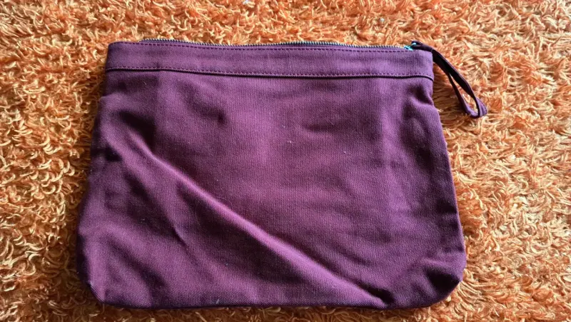 Bolso de mano morado Esprit con volantes - 4