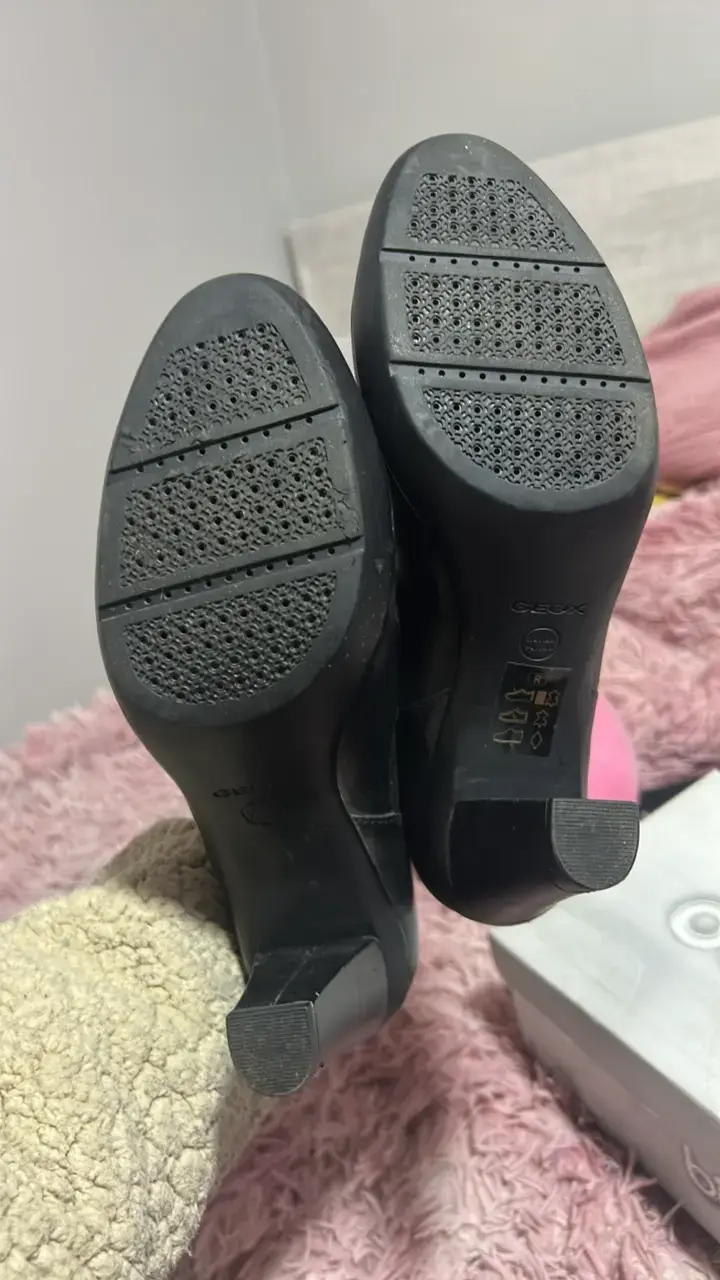 Botines de cuero negro con tacón Bianco - 2