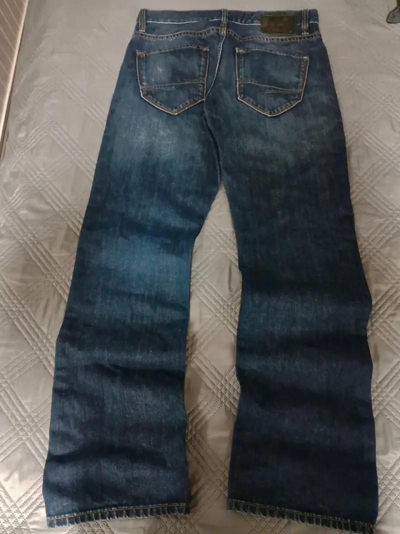 Jeans de mezclilla azul para hombre - 2