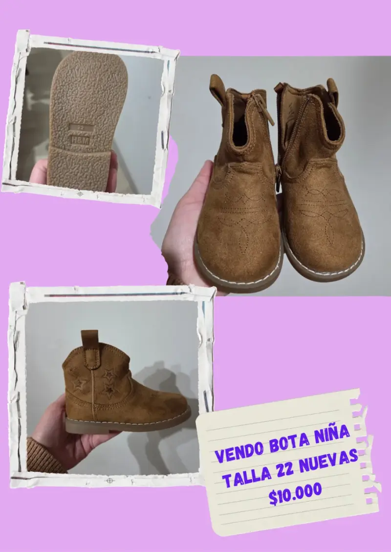 Botas de niña H&M talla 22 nuevas