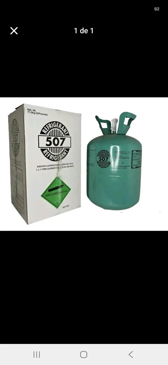 Refrigerante R507 para sistemas de refrigeración