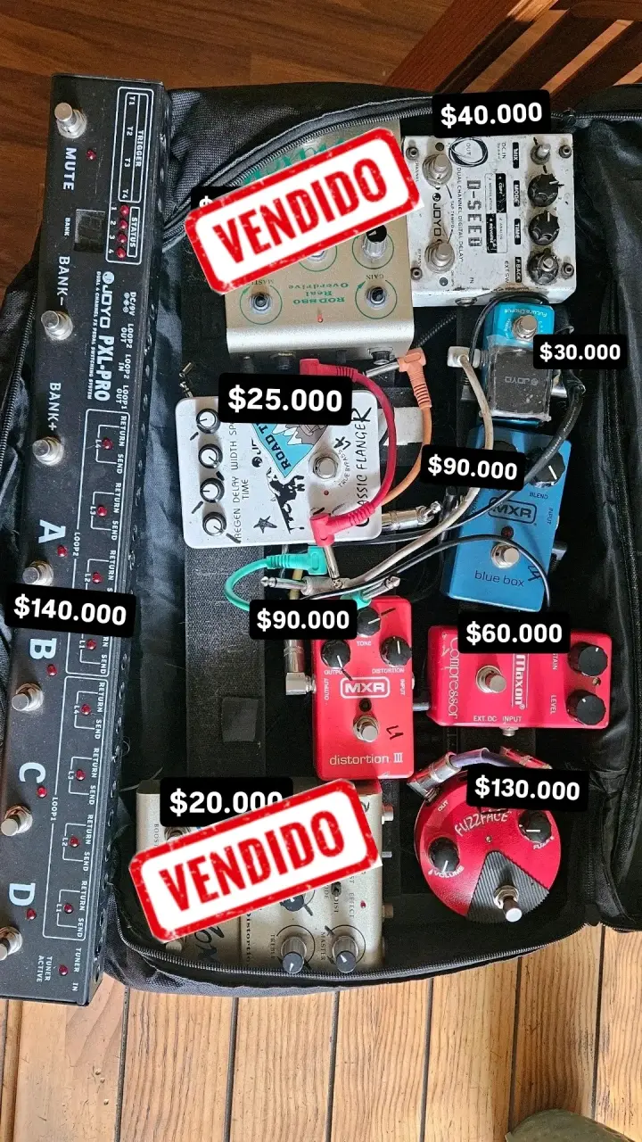 Pedales para guitarra