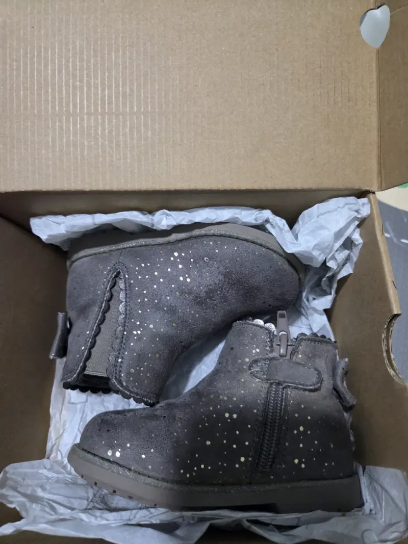 Botines de bebé gris 21 con brillo Bubble Gummers - 1