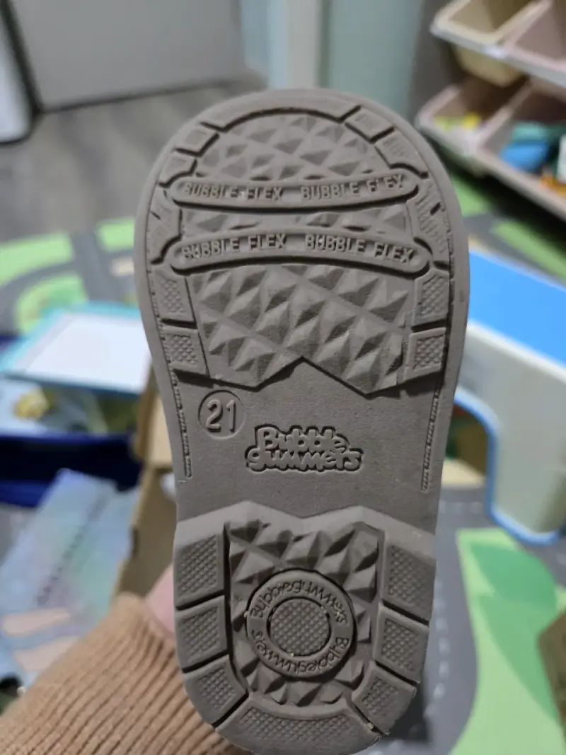 Botines de bebé gris 21 con brillo Bubble Gummers - 2