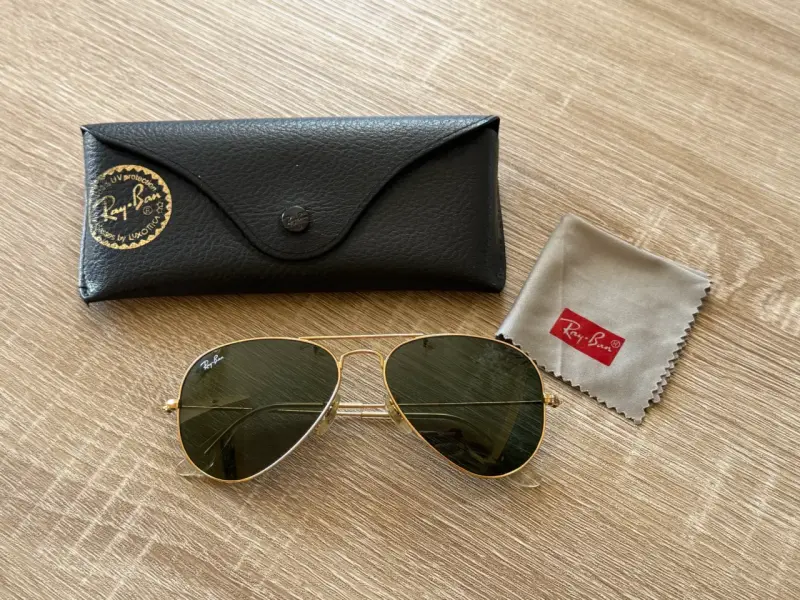 Gafas de sol Ray-Ban Aviator doradas Mujer - 1