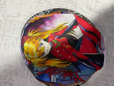 Sombrero bucket anime Evangelion colorido - miniatura 2