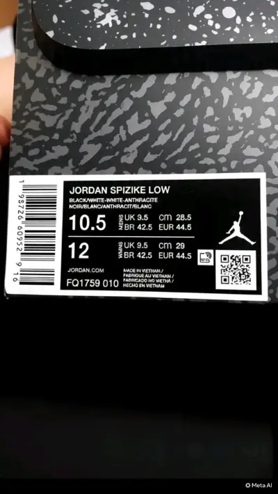 Zapatillas Jordan Spizike Low negras y blancas - miniatura 2