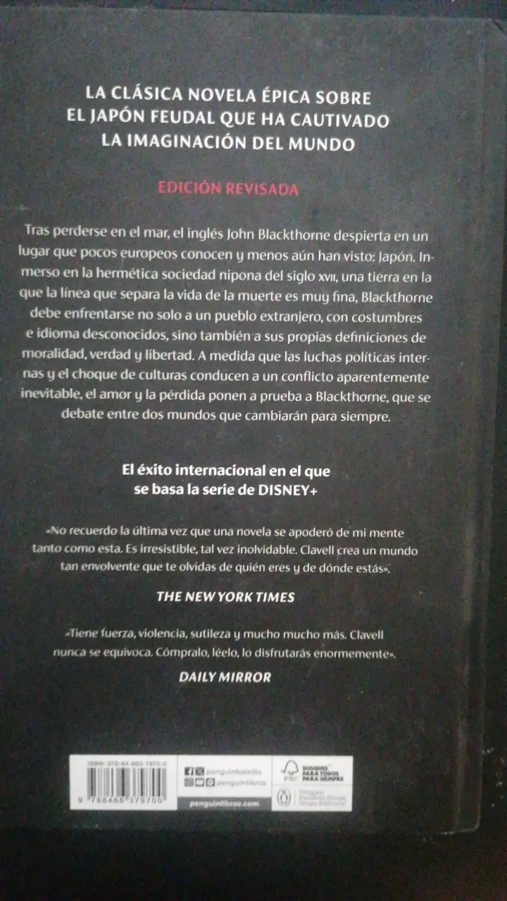 Libro Shogun de James Clavell Edición Revisada - 2